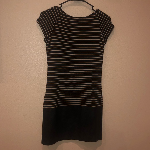 NWT Anthropologie color block leather bottom dress - Picture 4 of 4